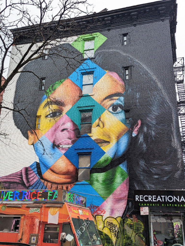 Eduardo Kobra Mural in New York Black or White