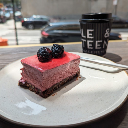 Blackberry Slice: Vegan Dessert in NYC